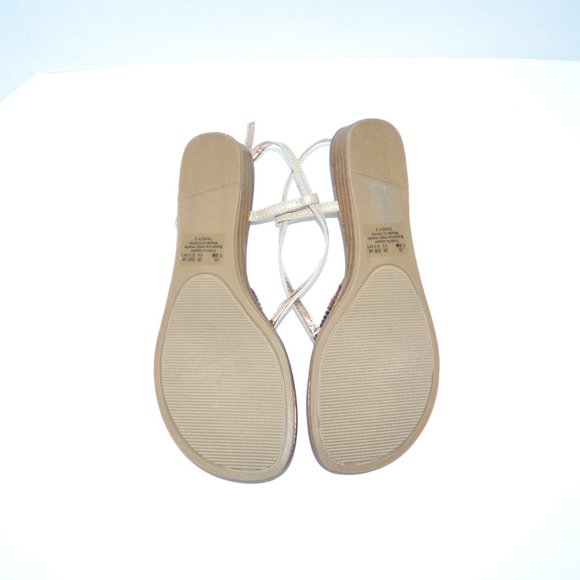 NWT Carlos Santana Gold Rhinestone Sandals 7.5 - Picture 7 of 8